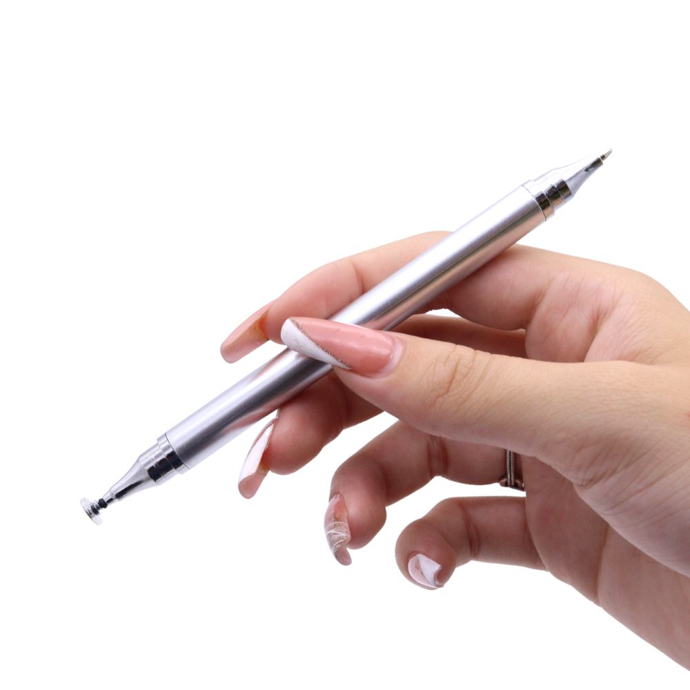 Caneta Touch Stylus 2em1 Premium Ponta Fina Para Tablet e Smartphone