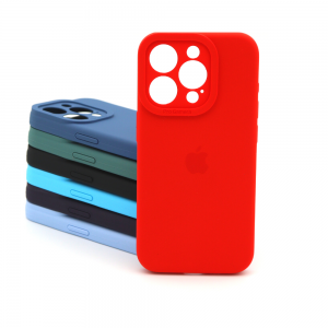 Capa Aveludada Silicone Iphone 15 Pro Com Proteção de Câmera