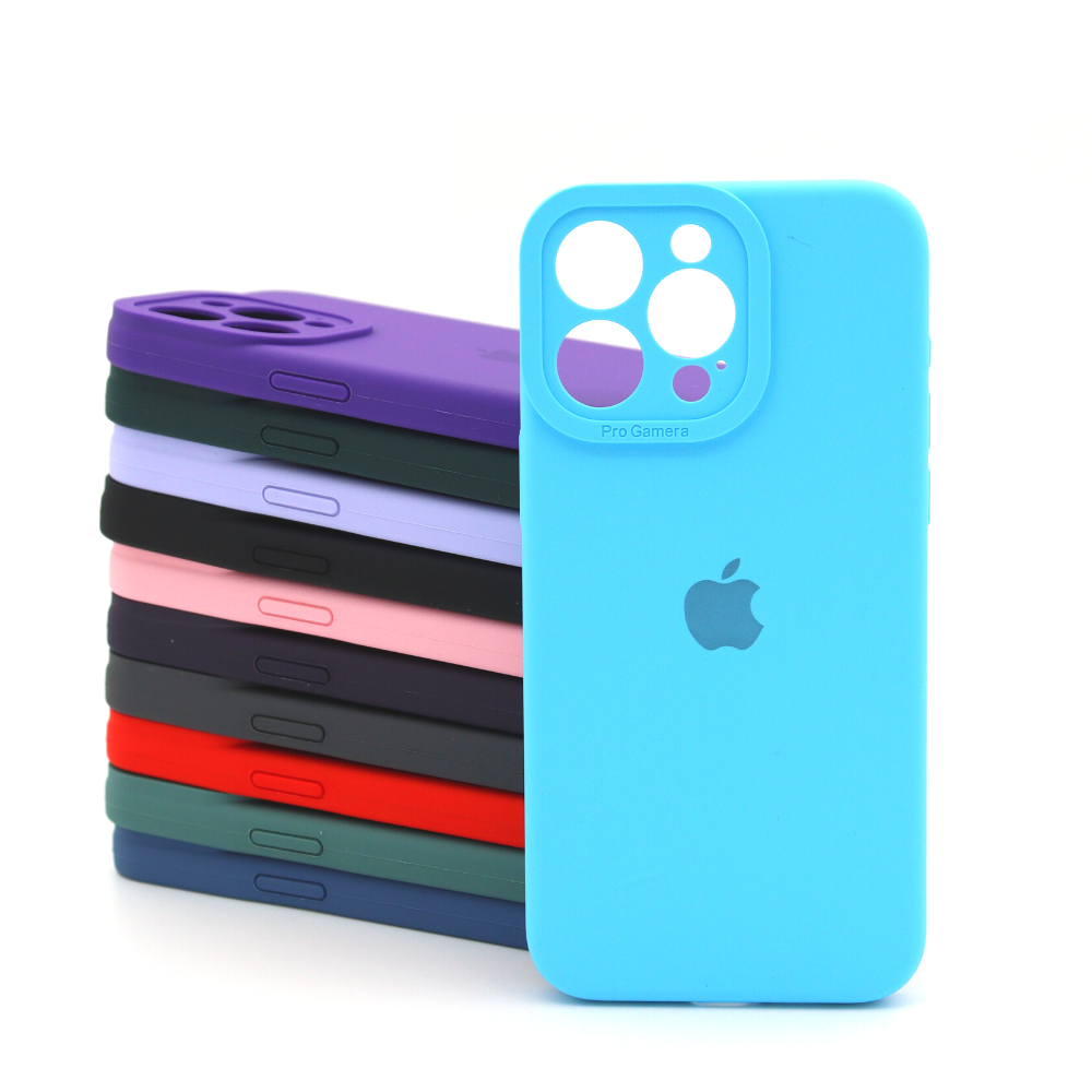 Capa Aveludada Silicone Iphone 15 Pro Max Com Proteção de Câmera