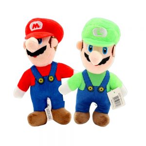 Boneco De Pelúcia Super Mario Bross e Luigi