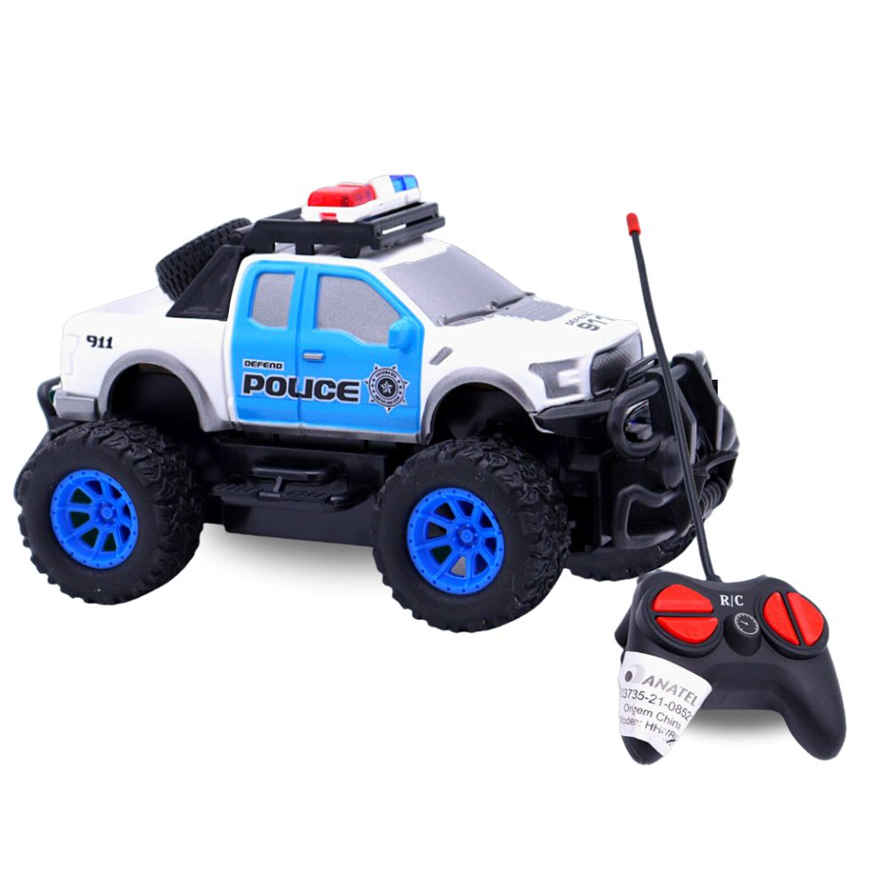 Carrinho de Controle Remoto Polícia