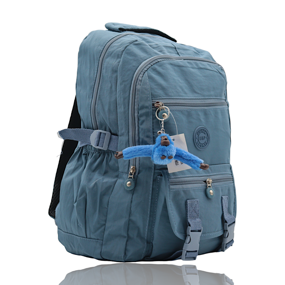 Mochila UPPER SPORTS Feminina Grande Reforçada Nylon Com chaveiro