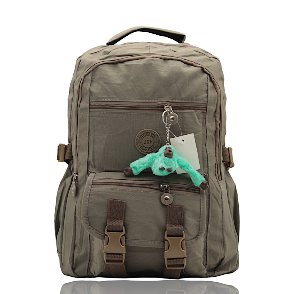 Mochila UPPER SPORTS Feminina Grande Reforçada Nylon Com chaveiro