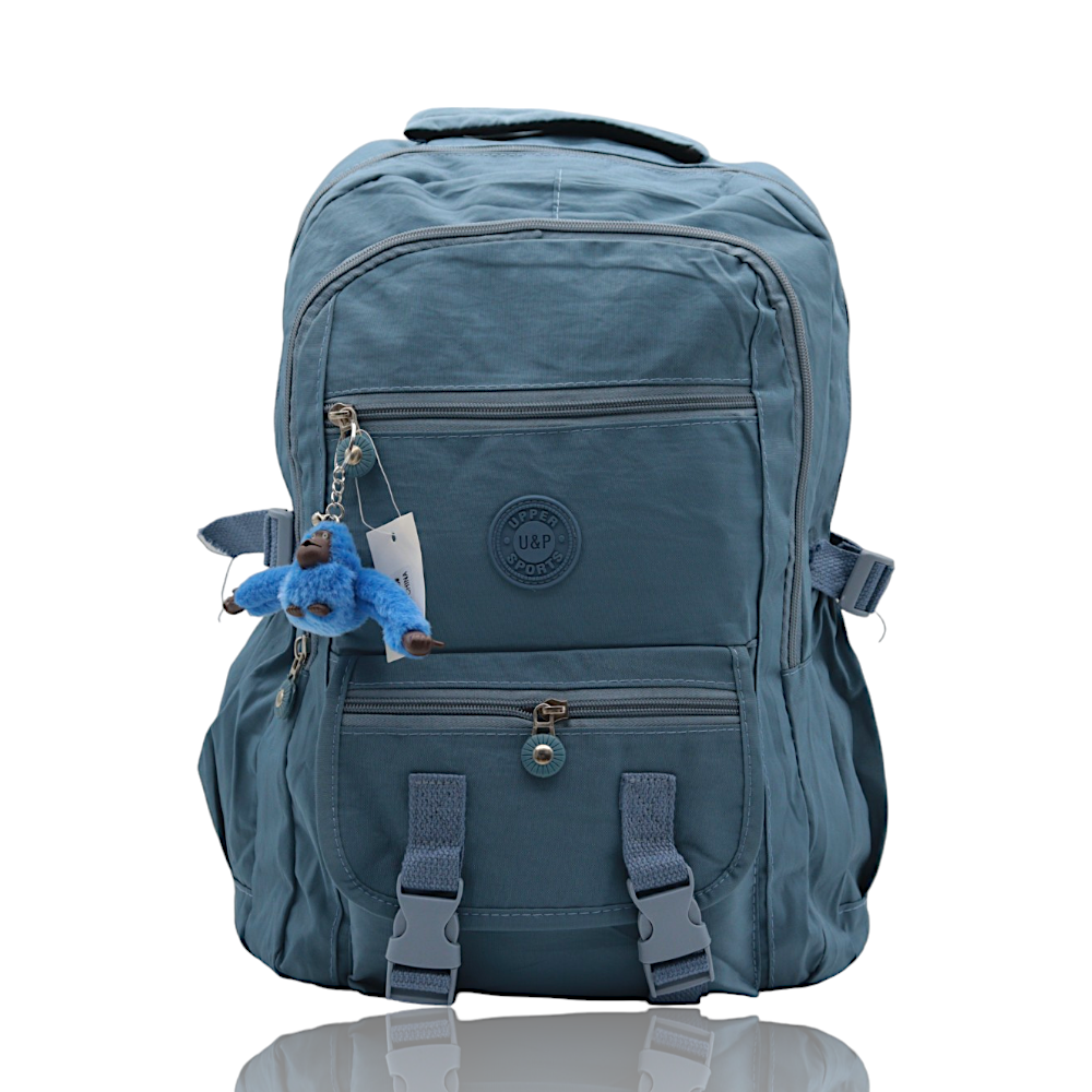 Mochila UPPER SPORTS Feminina Grande Reforçada Nylon Com chaveiro